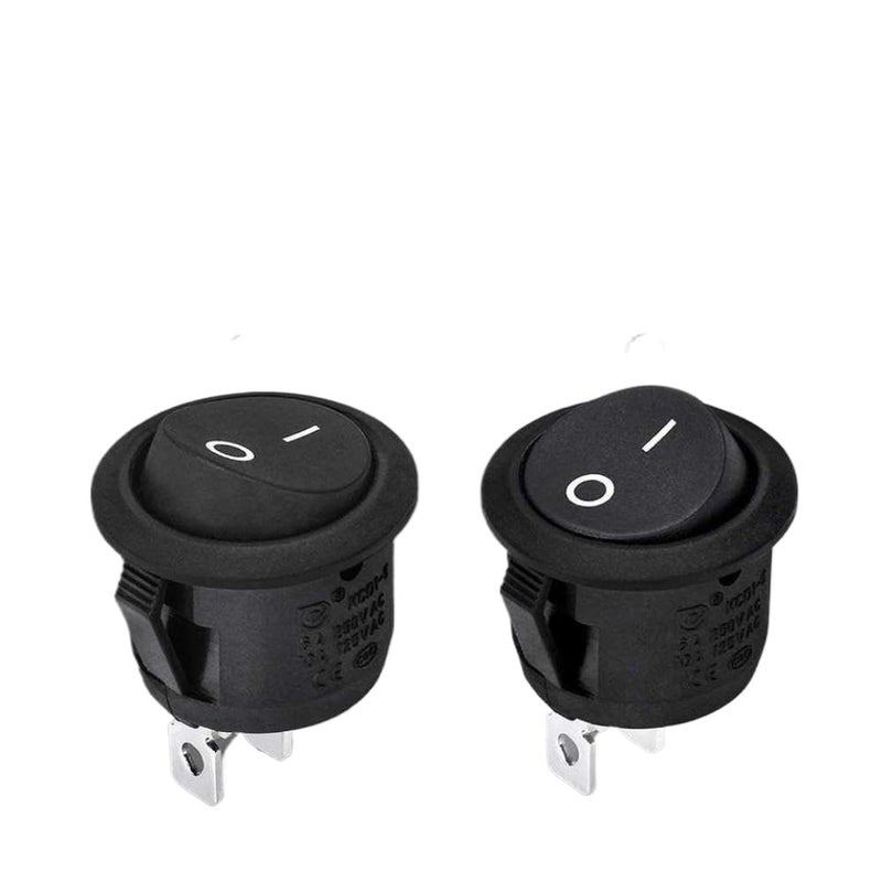 5Pcs 20mm Round Rocker Switch ON Off Toggle Switch DC 12V 24V for Automotive Motorcycle - Image 1